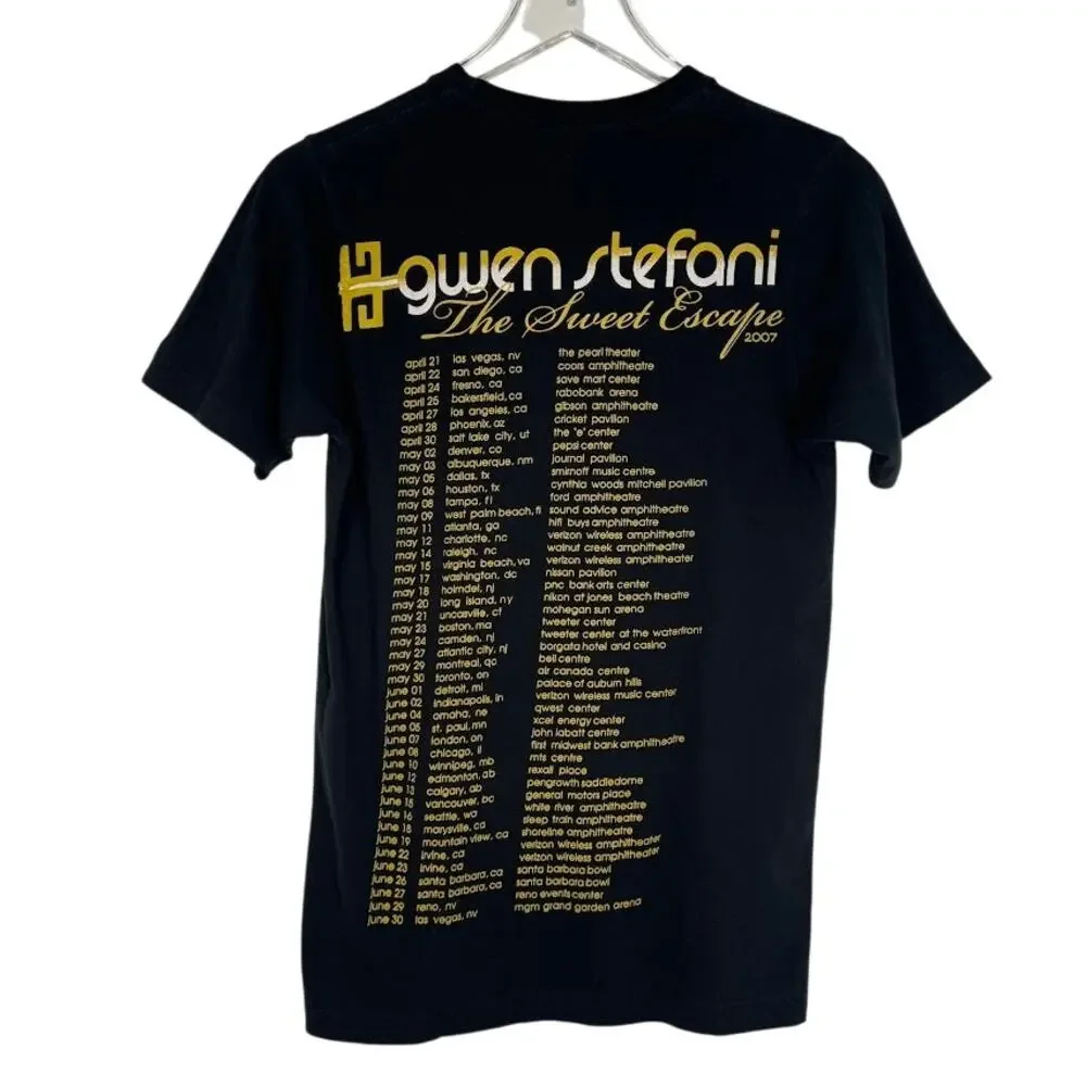 Black Graphic Tee - Tour Shirt - Picture 2 of 6